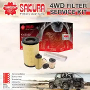 Sakura 4WD Filter Service Kit for Holden Trailblazer RG 4CYL 2.8L Diesel TURBO