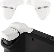 LR Increaser Shoulder Buttons Trigger Enhancement Set for Steam Deck Console, L1R1L2R2 Extender for Steam Deck LCD, Natural Grip Added Buttons for Steam Deck OLED - White