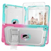 Case for iPad Air 2 Case, for iPad 6th/5th Generation 2018/2017, for Pink+Teal