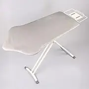 Folding Ironing Board Household Ironing Board with Detachable Sleeve Ironing Board Height Adjustable Breathable Steel Mesh Table Top Cotton Fabric Extra Large Ironing Sur