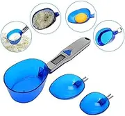 Digital Spoon Scale Electronic Kitchen Food Measuring Scale with 3 Detachable Weighing Spoons Great for Portioning Tea Flour Spices Medicine & More Durable BPA Free Food Safe Material 500g/0.1g
