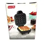 DASH Mini Waffle Stick Maker 4 inch, Aqua New in Box with recipes