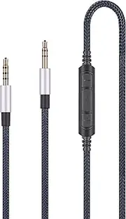 Audio Replacement Cable with in-Line Mic Remote Volume Control Compatible with B&O Play by Bang & Olufsen Beoplay H6, H7, H8, H9, H2 Headphones and Compatible with Samsung Galaxy Huawei Android