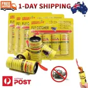 4-60 Rolls Sticky Fly Trap Paper Strip Insect Bug Catcher Strip Flies Sticker