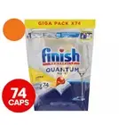 2x 74pk Finish Powerball Quantum All in 1 Dishwashing Tabs Lemon