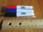 Vans Collectible Mini Markers OFF THE WALL 3" (Warped at Sea) Black Blue Red