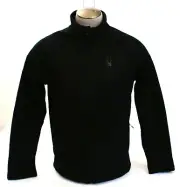 Spyder Black Full Zip Front Sherpa Lined Jacket Men's NWT