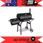 New Jumbuck™ BBQ Charcoal Smoker with Offset Side Box Outdoor Oven Portable Rack