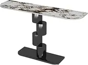 HOLGVE Console Table, Sofa Table, Entryway Table, Contemporary Accent Table, Long Behind Couch Table, Foyer Tablefor Living Room, Hallway, Entrance(Black,59inch/150cm)