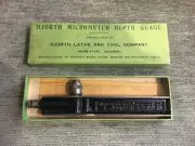 HJORTH MICROMETER DEPTH GUAGE NO. 2, 7", NOS, IOB, MINT