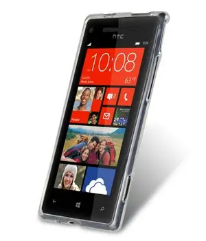 【Melkco】特價 出清 透白HTC Windows Phone 8X 4.3吋TPU軟套手機套保護套透白