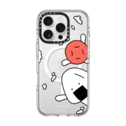 iPhone 16 Pro Clear Case MagSafe Compatible Onigiri&Umeboshi hello by FURIIRAKUN
