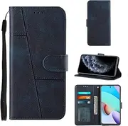 Phone Cover Compatible with Oppo A96 5G / F21 (F21S) Pro 5G,Compatible with OnePlus Nord N20 Flip Stand Wallet Magnetic Buckle Card Slot PU Leather Blue