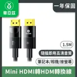 【BIAZE 畢亞茲】MINI HDMI轉HDM轉換線 4K/1.5M線