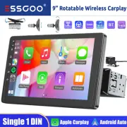 Wireless Apple CarPlay 9" Single 1 DIN Car Stereo Android Auto Head Unit +Camera (for: Honda)