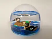 Lucite Acrylic Dome Ducks Oil Float Desktop Paper Weight Vintage Collectible US