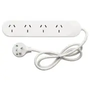 HPM 4 Outlet Surge Protected powerboard white - 175 Joules. R105PA