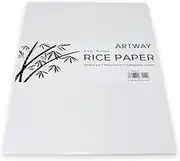 Artway Chinese Sumi Rice Paper Pad - 48 Sheets - 9" x 12" - 35gsm, White