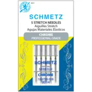Euro-Notions 4013 Chrome Stretch Machine Needles-Size 90/14 5/Pkg