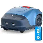 [EU Direct] 4G Robotic Lawn Mower Brushless Motor 3000 RPM Adjustable 20-55mm Cutting Height 19cm Width 4000mAh Lithium