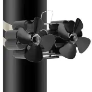 Heat Powered 8 Blade Wood Stove Fan, Flue Pipe Hanging Fireplace Fan for Home...