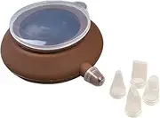 Silicone Macarons Nozzle Pot Cake Decorative Molds Macaron Pot With 5 Decorating Mouths Kitchen Baking Tool For Baking
