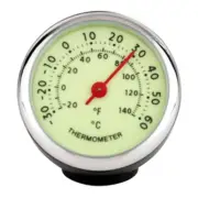 Mini Car Clock Car Dashboard Luminous Thermometer Temperature Automobile Car