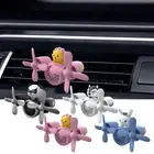 1x Auto Air Fresheners Animal Pilot Car Diffuser Rotating Propeller Aromatherapy