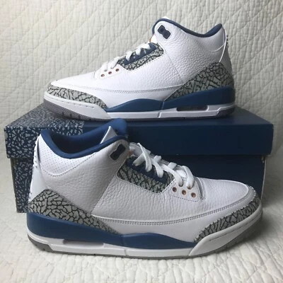Nike Air Jordan 3 Retro Shoes Men’s SZ 9.5 White/Metallic Copper CT8532-148