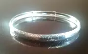 Erick's Sterling Silver size 7 to 8.5 in. Bangle Bracelet Taxco.925