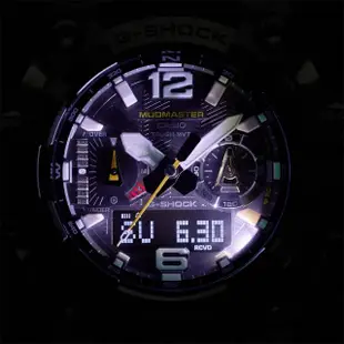 【CASIO 卡西歐】G-SHOCK Master of G 太陽能電波雙顯多功能藍芽手錶(GWG-B1000-3A)