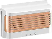 ZFGVGNMTYA Car Exhaust Fan with Rechargeable Battery Solar Power Car Window Vent Fan Car Air Purification Fan for Cooling Smell Fans and Kits(White)