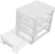CRILSTYLEO Transparent Desktop Storage Drawer Organizer Makeup and Sundry Holder for Office and Bedroom Versatile Storage Box for Easy Access and Organization