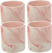 HAKIDZEL Sophisticated Marble Flowerpot Mini Desktop Planter Modern Succulent Pot Tabletop Decor Ceramic Plant Container