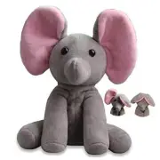 Talking Toy, Plush Elephant Cute Sound Effects with Repeats Your Said Voice,