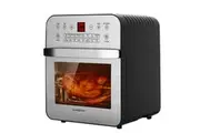 EUROCHEF 16L Digital Air Fryer Electric Airfryer Rotisserie Large Big Dry Cooker, Silver