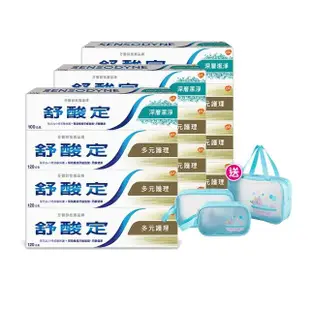 【SENSODYNE 舒酸定】長效抗敏牙膏超值12入組(多元護理120g*9+深層潔淨100g*3)