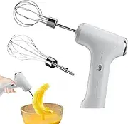 Hand Mixer, Rechargeable Handheld Wireless Blender With 2 Heads, Stainless Steel Wire Whisks And Beaters, Wireless Mixer, Egg Kitchen Gadget, Dough, M