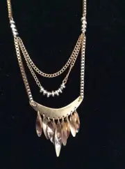 Kenneth Cole New York Two Tone Shaky Stick Frontal Necklace $48 #152c