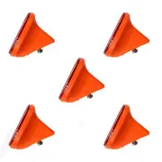 For Electric Bike Bicycle Rack Reflector Rear Tail Light Warning Light 5pcs/set