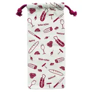 Pebbly Aperitif Set Natural Board 23x15x2cm/Knife 21cm/Bag 28x12cm
