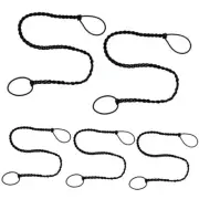 Rip Tie 2.5mm Tangle Free Hair Tie, 24", Black, 5-Pack