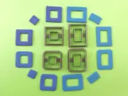 Square Rectangle Donut Polymer Clay Cutter Set | Unique Clay Cutters