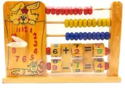 Vintage Fun Learning Educational Teacher Toy with Clock Abacus Basic Math GBB1