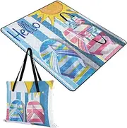 Yoogain Park Blanket Waterproof Outdoor Party Foldable Picnic Blankets for Adults Concert Blanket Summer Sunshine 60x80in
