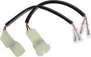 X AUTOHAUX Motorcycle Turn Signal Cable Adapter Connectors for Honda Wiring Adapter Plug 2 Terminals 2 Pcs