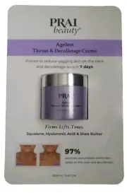 PRAI Ageless Throat and Decolletage Creme 3.4 oz Full Size