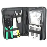CAT6 CAT5 Network Cable Kit - Tester Crimper Stripper Cutter 8P8C RJ45 Fittings