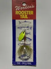 Worden's Original Rooster Tail RT204 Brown / Chartreuse Blade