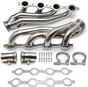 Shuogoufeng Store Stainless Stell Turbo Exhaust Conversion Swap Header Manifold Kit Compatible With Chevy Compatible With GMC C10 1960-86 LS LS1 LS2 LS3 EM-2001-S